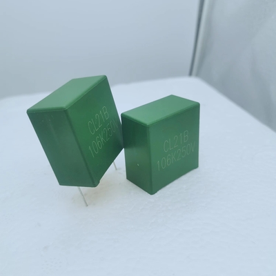 ধাতব পলিয়েস্টার ফিল্ম বক্স ক্যাপাসিটর CL21 10uF/250VDC