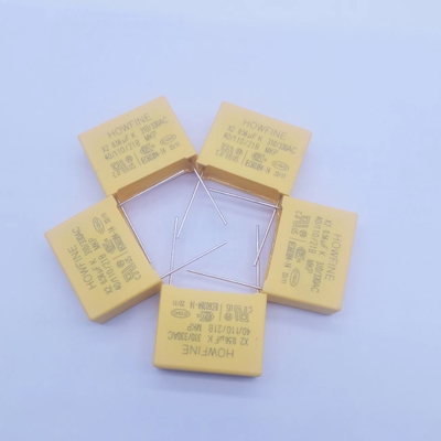 হলুদ রঙের নিরাপত্তা ক্যাপাসিটর MPX-X2 0.56UF 310V-330V P22.5MM