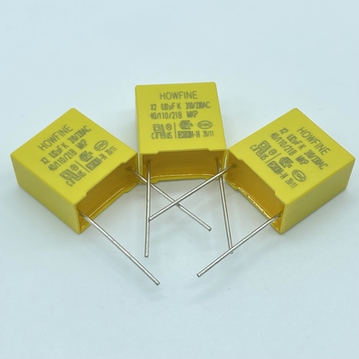 MKP 0.82uF X2 নিরাপত্তা ক্যাপাসিটর দ্রাবক প্রতিরোধী ইপক্সি রেজিন